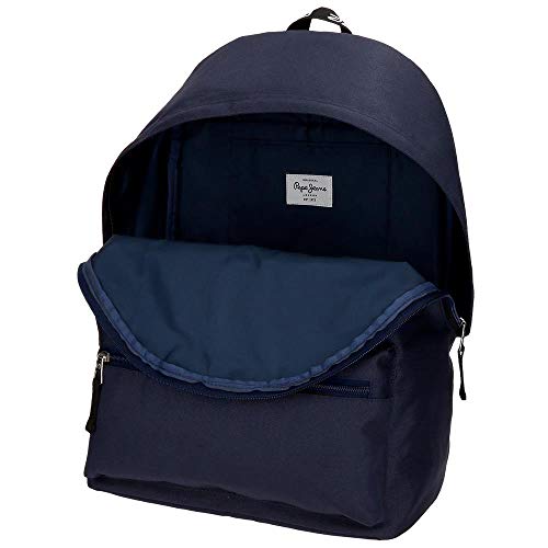 Pepe Jeans Uma Mochila Azul 31x42x17,5 cms Poliéster 22.79L