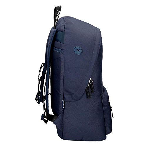 Pepe Jeans Uma Mochila Azul 31x42x17,5 cms Poliéster 22.79L