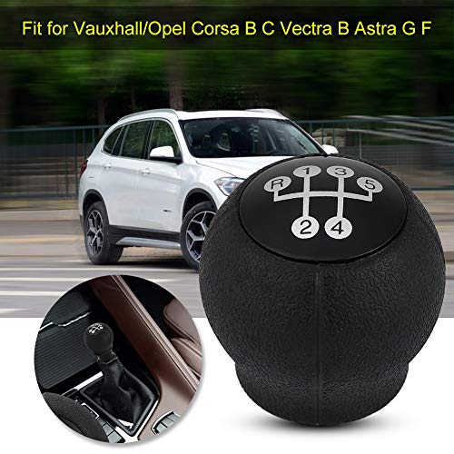 Perilla de Cambio de Marchas - BiuZi Coche de 5 Velocidades Palanca de Cambio Antideslizante Cabeza de Bola for Vauxhall/Opel Corsa B C Vectra B Astra G F