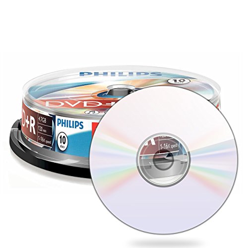 Philips 4,7 Gb Dvd + R / 120Min / 16X Cakebox (10 Disc)