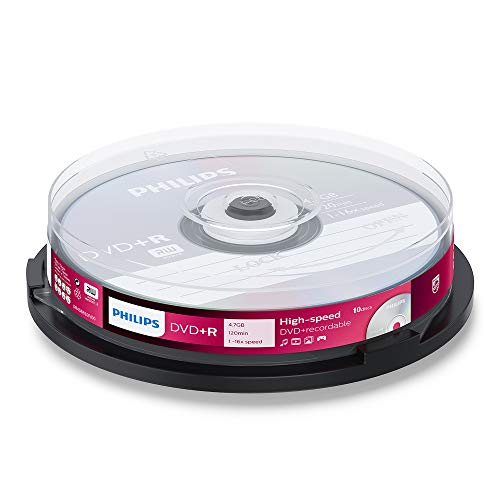 Philips 4,7 Gb Dvd + R / 120Min / 16X Cakebox (10 Disc)