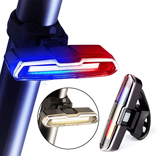 Phiraggit Luz Trasera LED de batería, luz Trasera de Bicicleta, Luces de Bicicleta, luz Trasera de Bicicleta