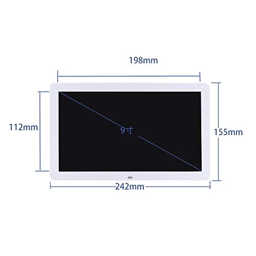 Photo Marco De Fotos Digital Electrónico Inteligente De Alta Definición De 9 Pulgadas, Nueva Pantalla Ips De Alta Definición 800 * 480, Con Sensor De Movimiento, Reproductor De Música / Video / Calen
