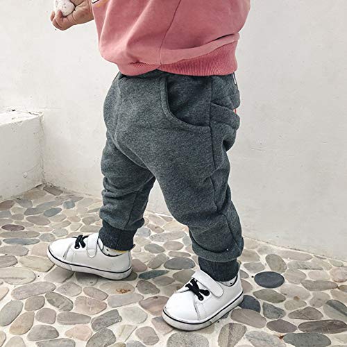 PinkLu Pantalones Harem De NiñOs TiburóN Gran Lengua Pantalones Bebé NiñOs NiñAs Dibujos Animados TiburóN Lengua Harem (6~12 meses/75-80cm, Gris)