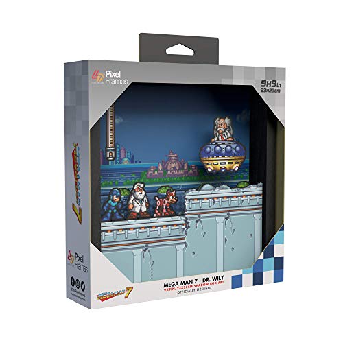 Pixel Frames Megaman 7: Dr. Wily (23x23cm) Shadow Box Art (Electronic Games), (RET00240)