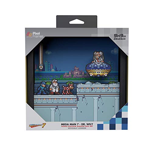 Pixel Frames Megaman 7: Dr. Wily (23x23cm) Shadow Box Art (Electronic Games), (RET00240)