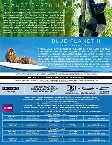 Planet Earth II & Blue Planet II (4k UHD Blu-ray + Blu-ray) [Blu-ray]