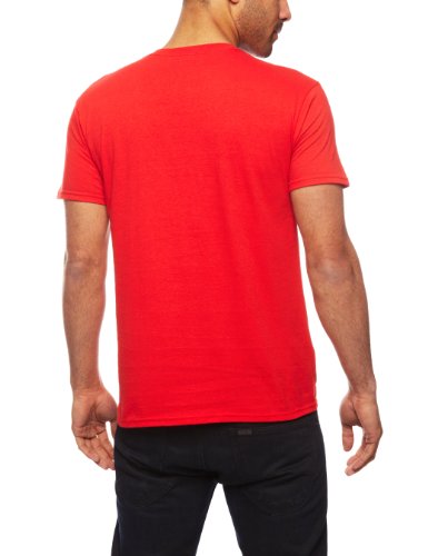 Plastichead - Camiseta para Hombre, Talla 43, Color Rojo