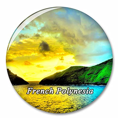 Polinesia Francesa Nuva Hiva Islas Marquesas Imán de Nevera, imánes Decorativo, abridor de Botellas, Ciudad turística, Viaje, colección de Recuerdos, Regalo, Pegatina Fuerte para Nevera