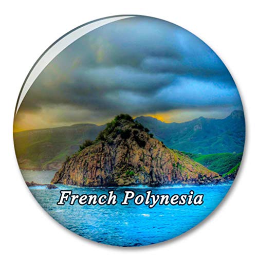 Polinesia Francesa Nuva Hiva Islas Marquesas Imán de Nevera, imánes Decorativo, abridor de Botellas, Ciudad turística, Viaje, colección de Recuerdos, Regalo, Pegatina Fuerte para Nevera