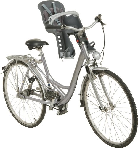 Polisport 67865 - Asiento Infantil para Bicicleta, Color Gris