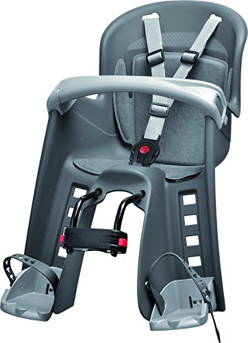 Polisport 67865 - Asiento Infantil para Bicicleta, Color Gris