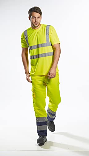 Portwest S478YERM Camiseta de Manga Corta, Hi-Vis , M, Amarillo (Yellow)