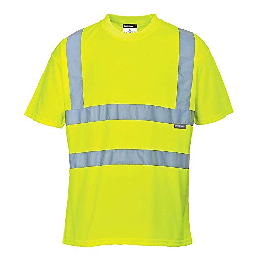 Portwest S478YERM Camiseta de Manga Corta, Hi-Vis , M, Amarillo (Yellow)