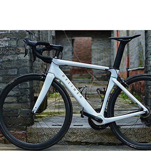 PPLAS Marco de Bicicleta de Carreteras de Carbono Ciclismo Bicicleta Friendset Super Light Mechanical Racing Aero Aero Aero (Color : Fore Bob, Size : 51CM)