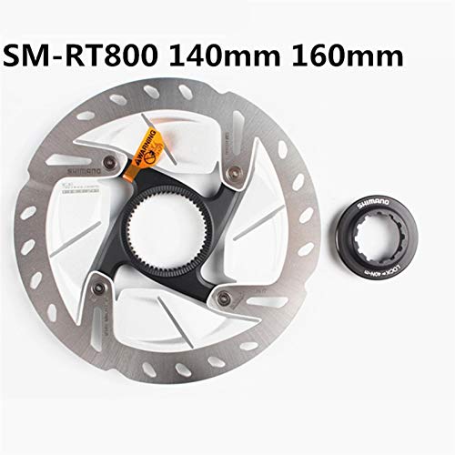 PPLAS TECNOLOGÍA DE Ice RT800 Centro DE Freno DE Disco Bloqueo RT800 Rotor para Bicicleta de Carretera 140 mm / 160 mm 6800 R8000 Bicicletas de Freno de Freno (Color : 140mm)