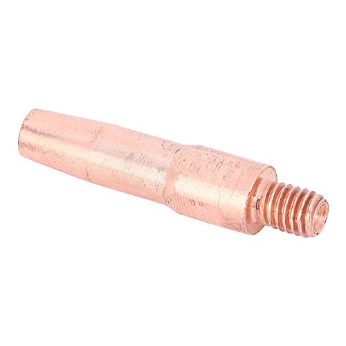 Prácticas puntas de contacto de antorcha de soldadura de rendimiento estable de cobre, circonio y cromo MIG, resistentes 10 piezas para soldadura industrial