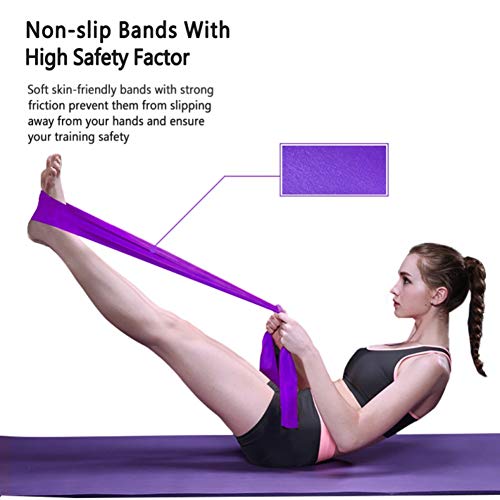 Pretty Comy Bandas Elásticas Fitness,Elástica Bandas de Resistencia Equipo de Ejercicio para Resistencia Física Entrenamiento de Fuerza Pilates Yoga