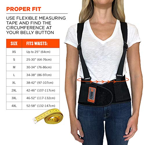 ProFlex 2000SF - Cinturón lumbar (tamaño: S), color: negro