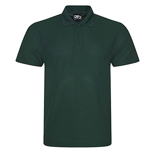 PRORTX Pro RTX - Polo Modelo Pro Pique Para Hombre (6XL/Verde Botella)