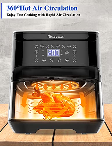 proscenic T21 Freidora sin Aceite, Freidora de Aire 5.5L, Compatible con App y Alexa, Freidora sin Aceite WIFI, Función de combinación, Recetas Españolas Online, Sin PFOA, Pantalla LED Táctil, 1700W