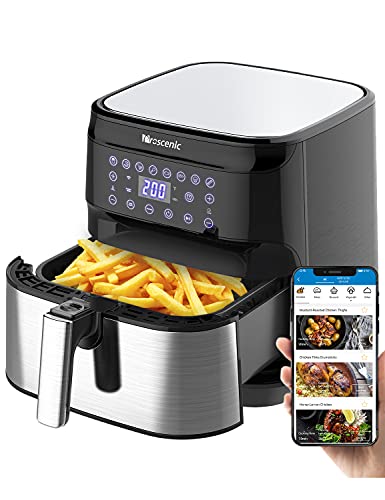 proscenic T21 Freidora sin Aceite, Freidora de Aire 5.5L, Compatible con App y Alexa, Freidora sin Aceite WIFI, Función de combinación, Recetas Españolas Online, Sin PFOA, Pantalla LED Táctil, 1700W