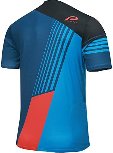 Protective P-Empire 2021 - Maillot de ciclismo de manga corta para hombre, color azul