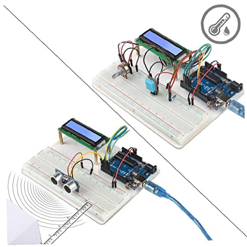 Proyectos Kit de Inicio Kit de Elementos electrónicos Super Starter Circuit Breadborad Kit Compatible con Arduino Industrial Controller