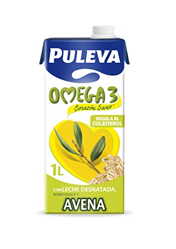Puleva Omega 3 Leche con Avena, 6 x 1L