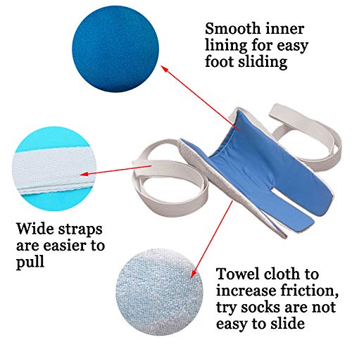 Pulinpulin - Calzador para calcetines y medias, para ayudar a personas mayores o discapacitadas a ponerse calcetines…