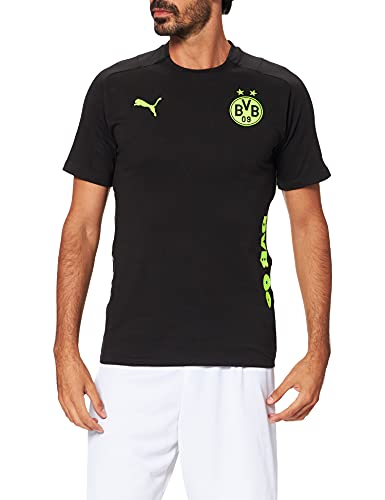 Puma Borussia Dortmund Temporada 2021/22 Equipación de Juego, Camiseta, Hombre, Black-Safety Yellow, M