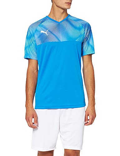 PUMA Cup Jersey Maillot, Hombre, Azul (Electric Blue Lemonade White), L