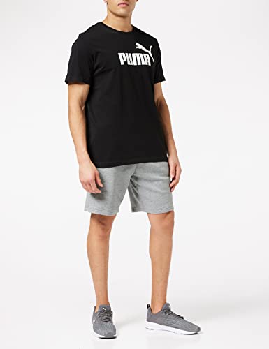 Puma Essentials LG T Camiseta de Manga Corta, Hombre, Negro (Cotton Black), L
