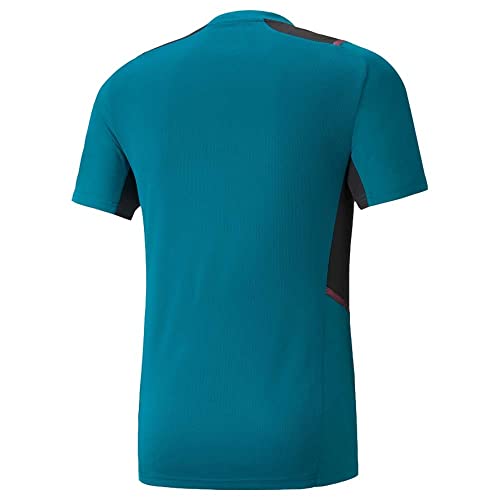 Puma Manchester City Temporada 2021/22, Equipación de Juego, Camiseta, Unisex-Child, Ocean Depths Black, 140