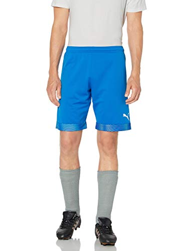 PUMA Pantalones Cortos de Copa para Hombre, Hombre, 70403402, Eléctrico Azul Limonada-puma Blanco, XL