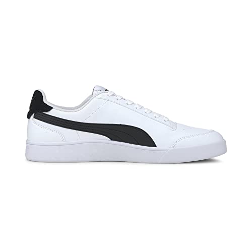 PUMA Shuffle, Zapatillas Unisex Adulto, Blanco (White Black Team Gold), 44 EU