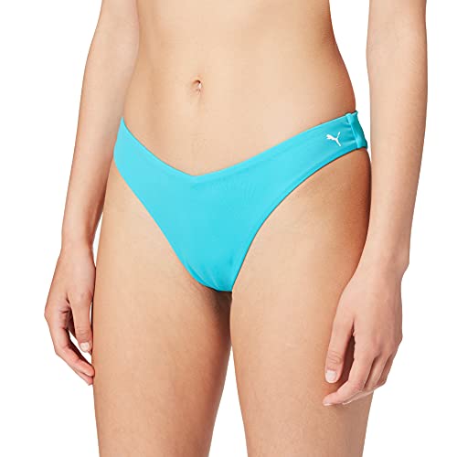 PUMA Swim Women's V-Shape Brief Parte Inferior de Bikini, Scuba Blue, S para Mujer