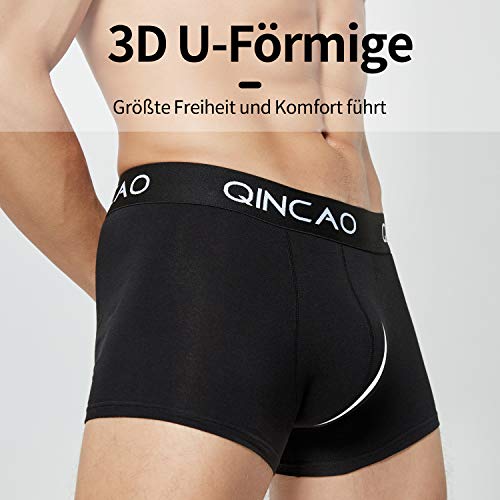 QINCAO Calzoncillos Hombre Boxer Pack de 5 o 8 Bóxer Algodón Multicolor