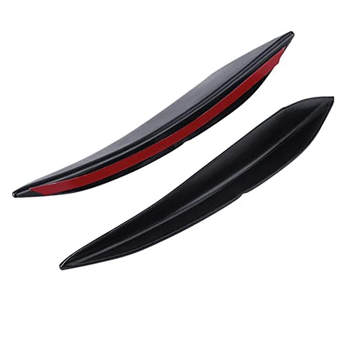 QIQIBAIHUO 6 unids Universal Black Carbon Carbon Car Styling Accessories Delantero Parachoques Labio de Caucho Splitter Spoiler Canard Valence Etiqueta (Color : Carbon Fiber)