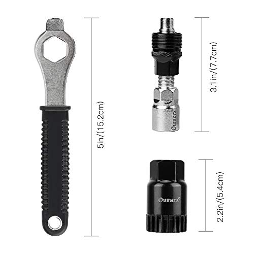 QKURT Extractor de biela para bicicleta/extractor de manivela de bicicleta y extractor de pedalier de bicicleta con llave inglesa de 16 mm | Herramienta profesional de extracción de biela de bicicleta