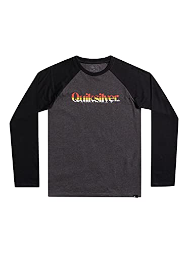 Quiksilver - Camiseta de Manga Larga - Niños - Negro