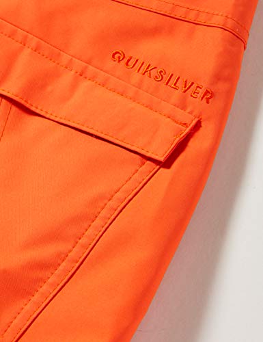 Quiksilver Estate PT Pantalones para Nieve, Hombre, Naranja (Mandarin Red Solid), L