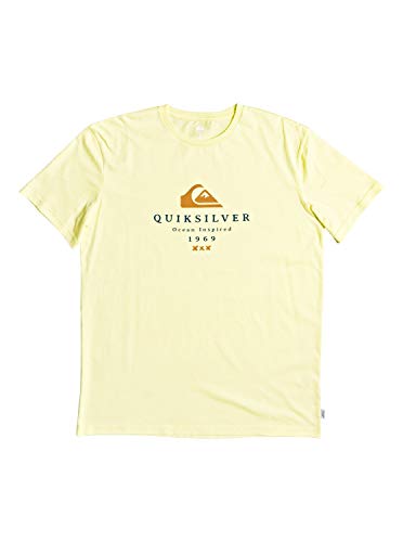 Quiksilver First Fire tee M Camiseta, Hombre, Amarillo (Charlock), S