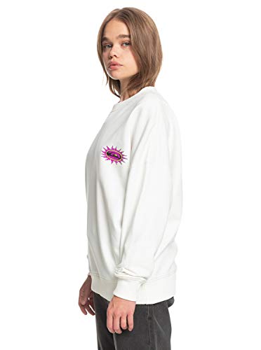 Quiksilver - Sudadera con Tejido orgánico - Mujer - XL - Blanco