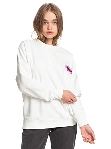 Quiksilver - Sudadera con Tejido orgánico - Mujer - XL - Blanco