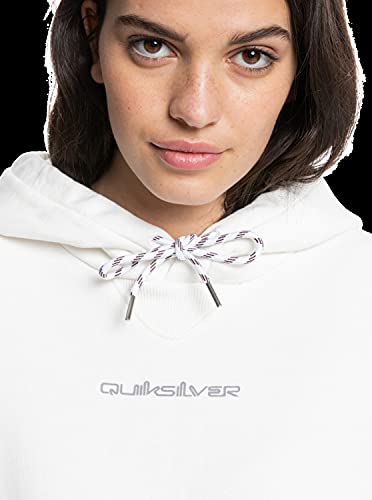 Quiksilver - Sudadera de Tejido orgánico con Corte Amplio y Capucha - Mujer