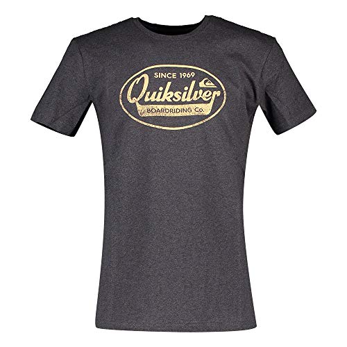 Quiksilver What We Do Best Camiseta, Hombre, Charcoal Heather, S