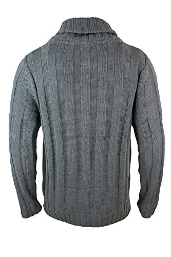 Rainbow Jersey de Punto para Caballero Gris Ocasion Formal o Casual - Gris, Medium