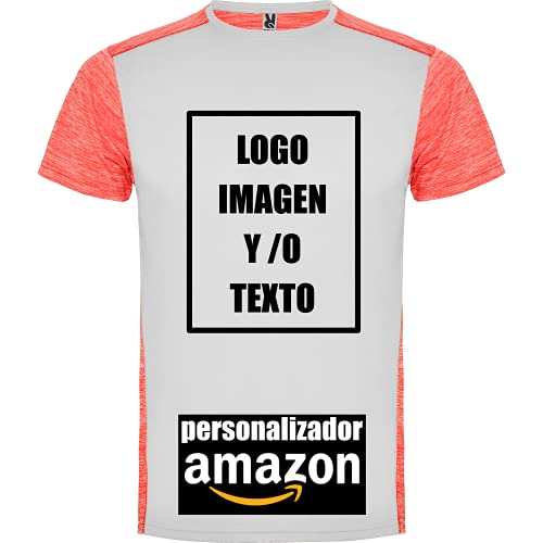 rainUP – Camiseta Deportiva Personalizable Hombre Niño – Running Entrenamiento - Manga Corta – Puedes añadir tu Frase, Logo o Imagen Personalizada