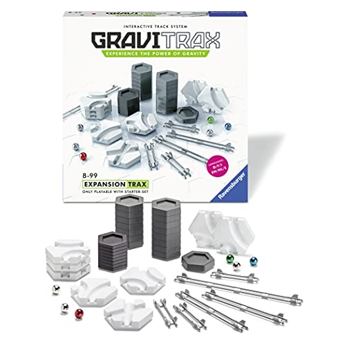 Ravensburger - Gravitrax Trax, Juego STEM innovador y educativo, Edad recomendada 8+, accesorio y extensión - Dimensiones: 34 x 34 x 6 cm